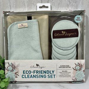 Olivia Layne Earth Friendly 10 Piece Skin Care Cleansing Set - Blue